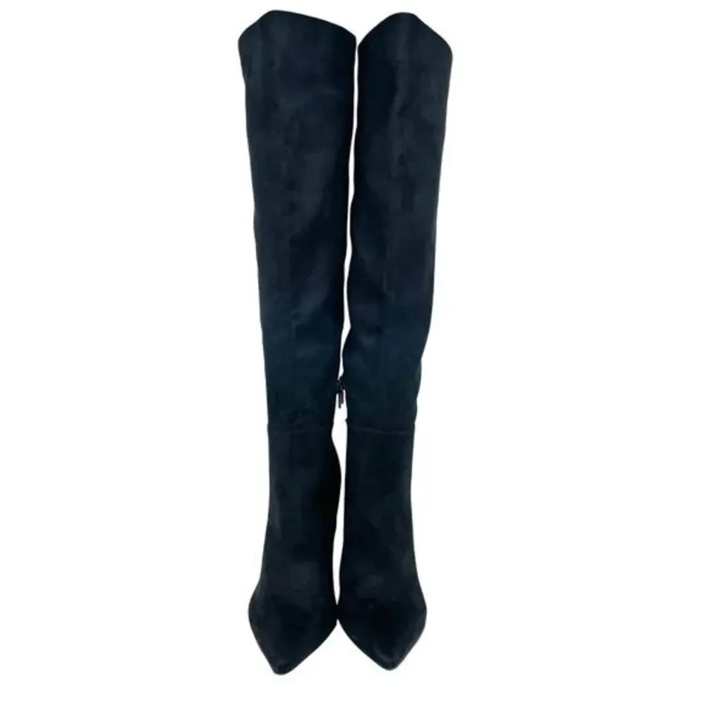 Open Edit Women's Barbara Tall Pointed Toe Boot Black Size 6.5 M‎